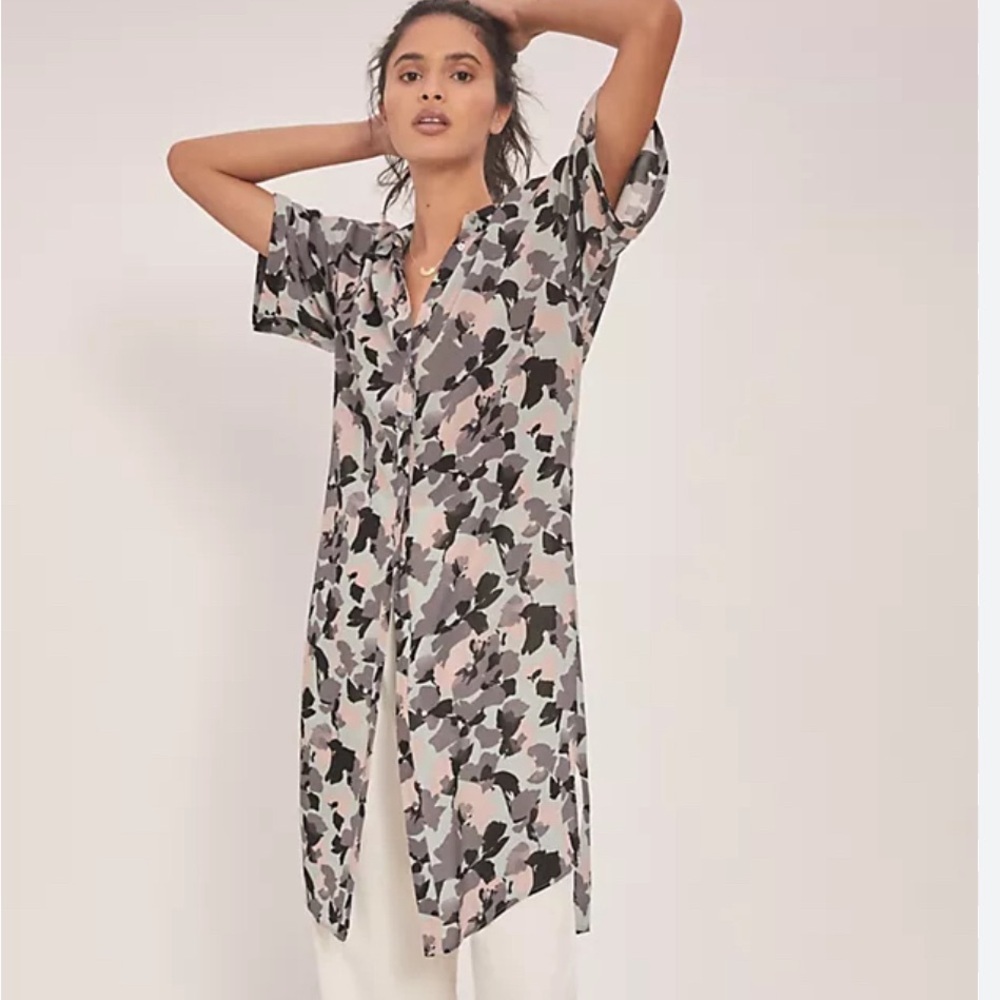 Anthropologie Rita Printed Tunic shirt dress size S NWT